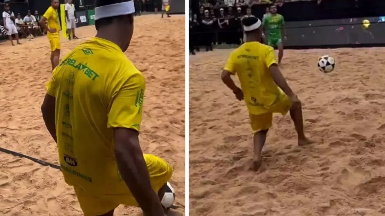 Ronaldinho’dan yıllara meydan okuyan şov: 45 yaşında alkış topladı