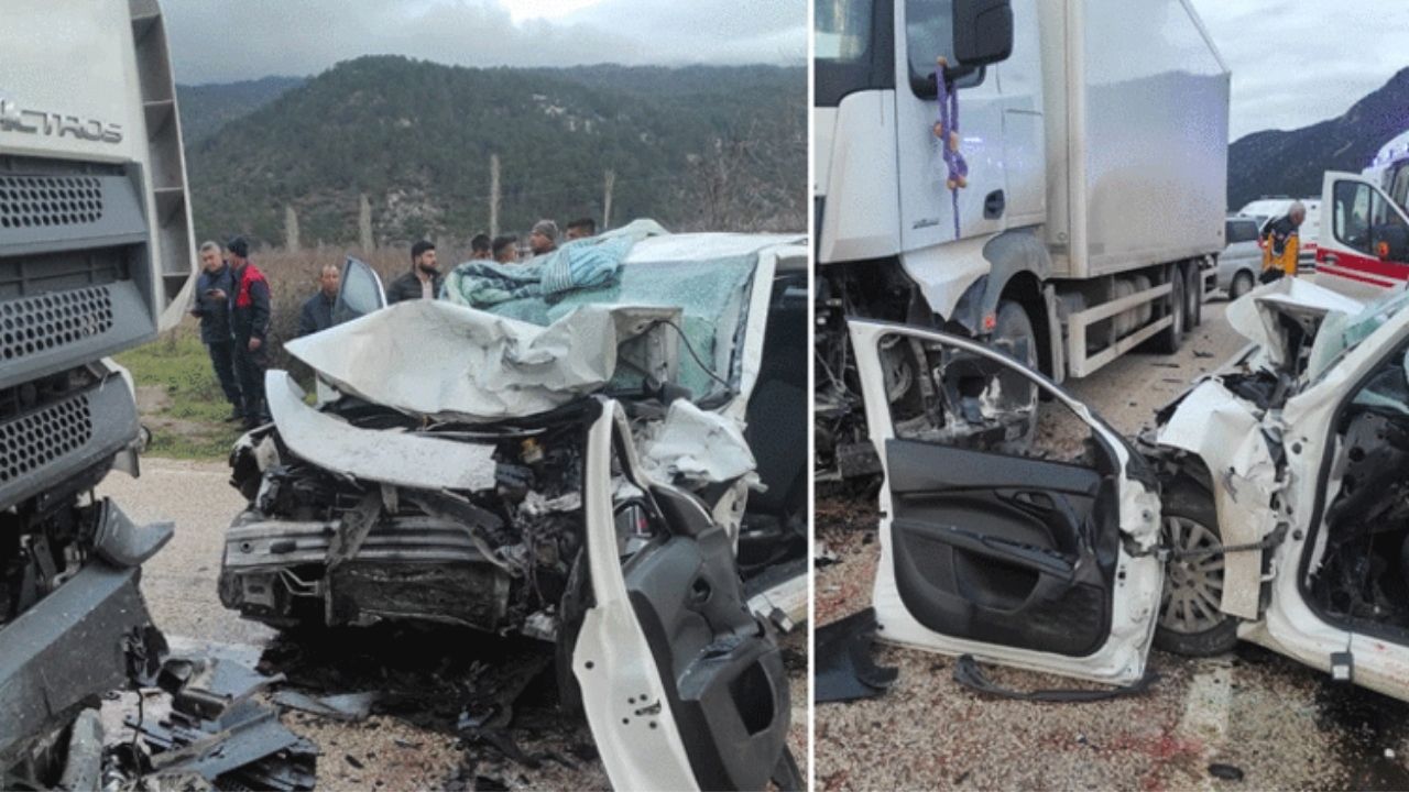 Isparta’da Feci Kaza: Otomobil Park Halindeki TIR’a Çarptı, 2 Ölü, 1 Yaralı