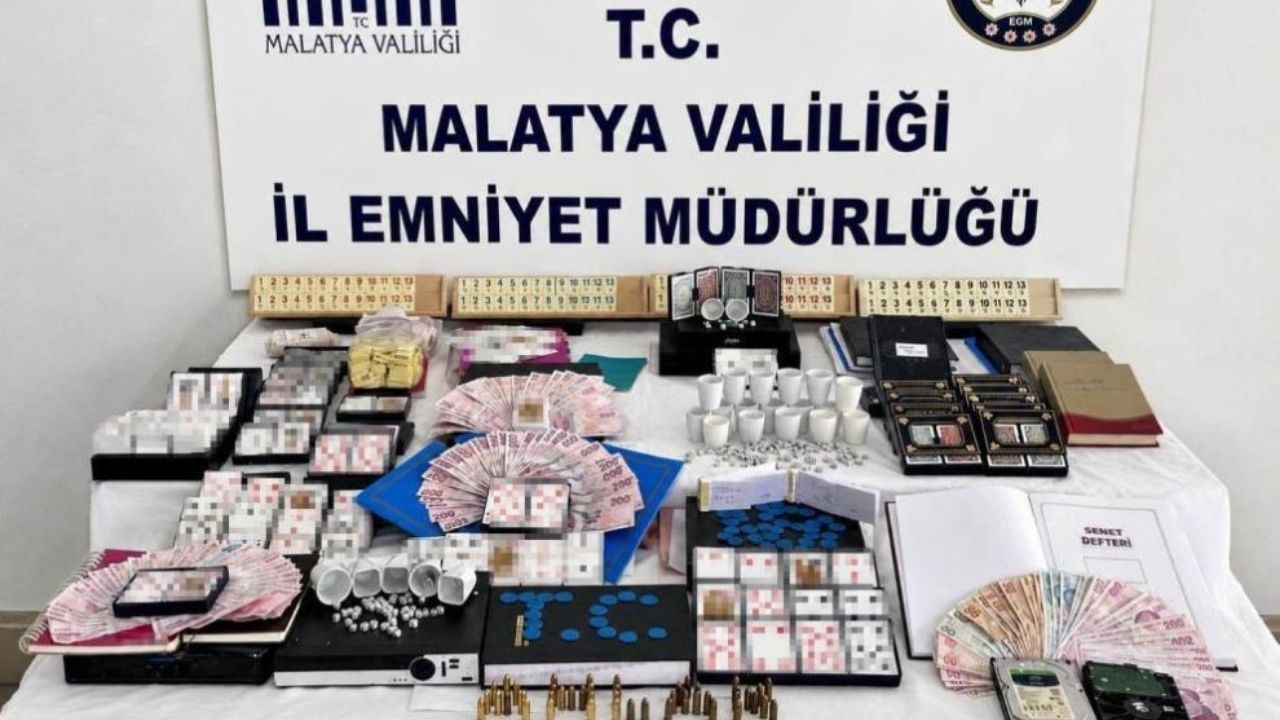 Malatya’da Kumar Baskını: 3 İş Yeri ve 5 Derneğe Operasyon