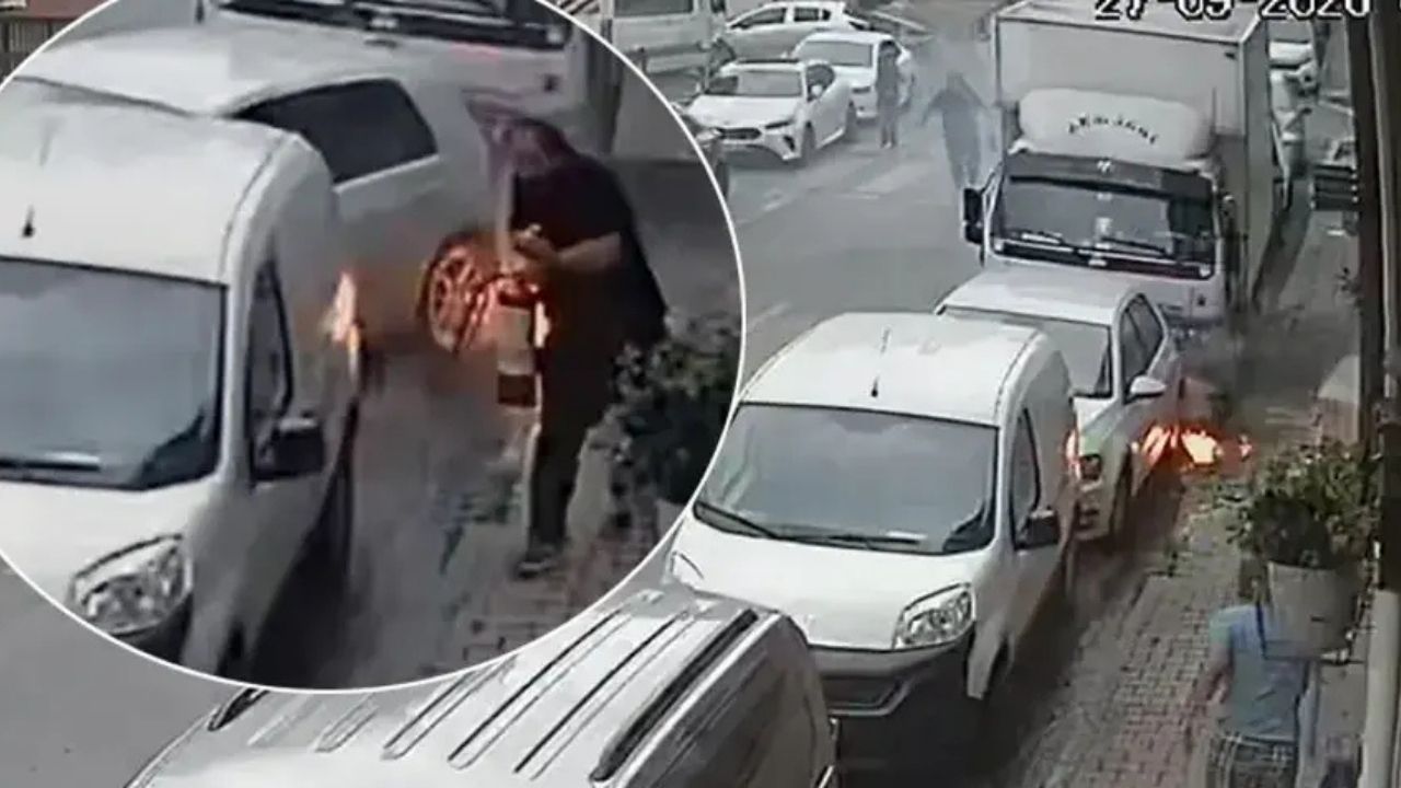 Kağıthane’de Yer Altı Kabloları Yandı, Otomobil Son Anda Kurtarıldı