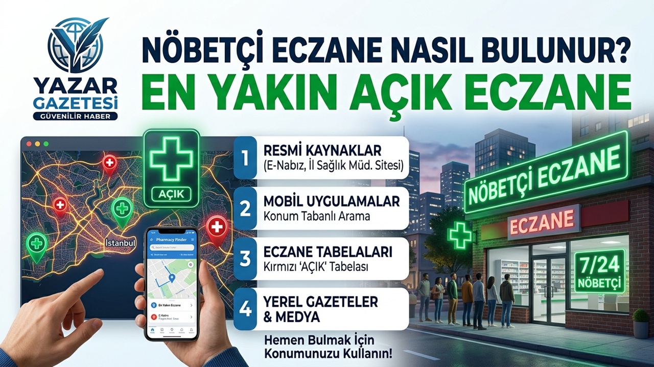 Nöbetçi Eczane Nasıl Bulunur? En Yakın Açık Eczane E-Devlet ve Sağlık Bakanlığı Sorgulama Ekranı