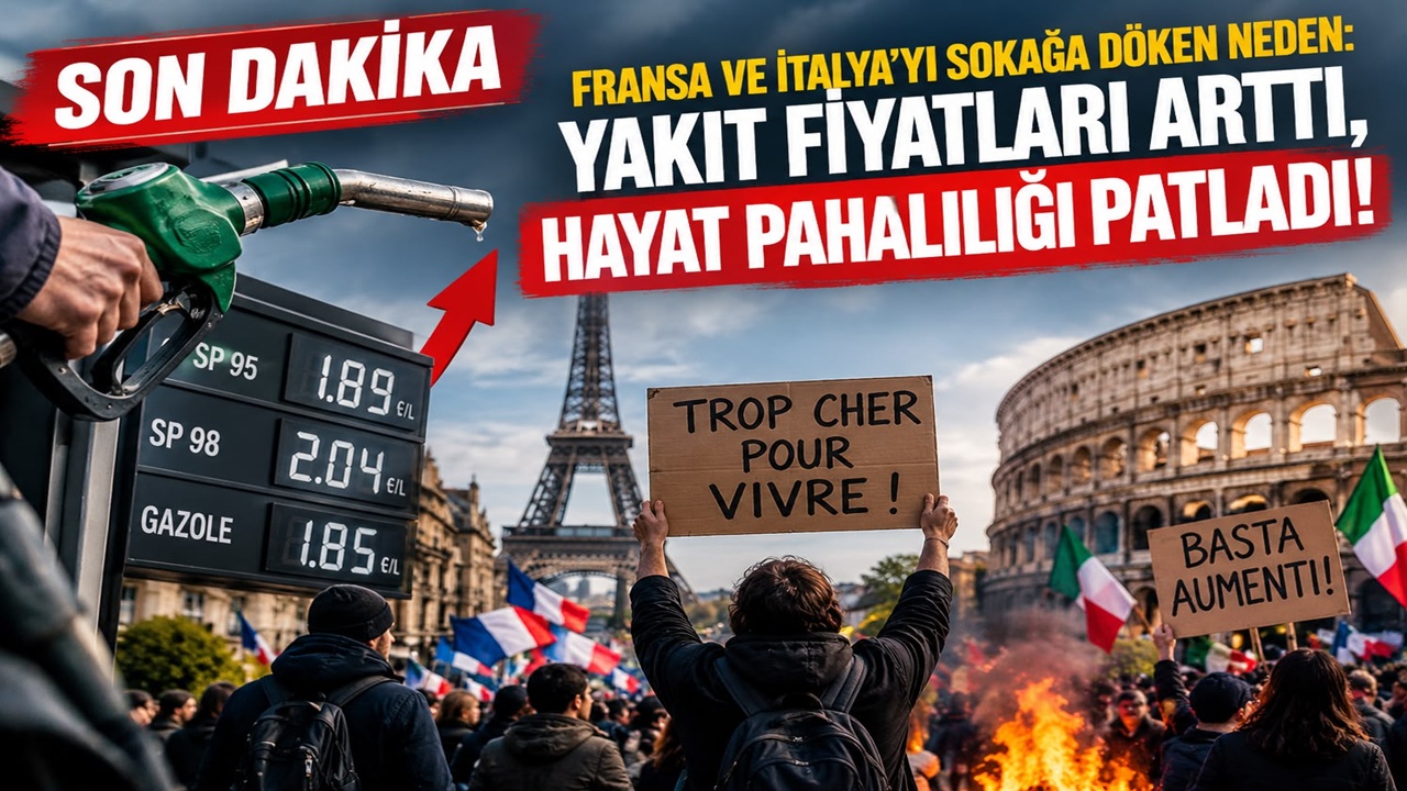 Son Dakika | Avrupa’da Hayat Pahalılığı Protestoları! Fransa ve İtalya’da Gerginlik
