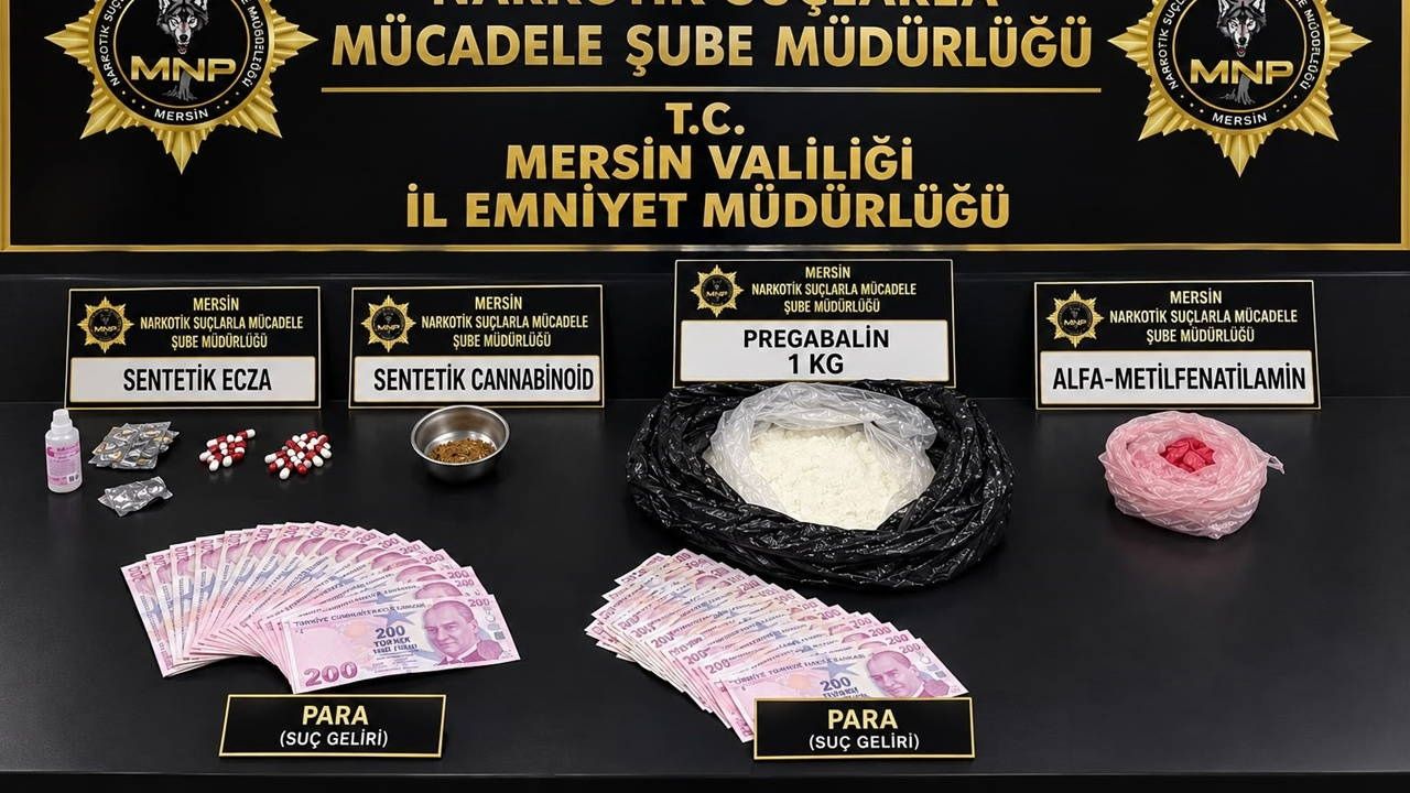 Mersin’de Uyuşturucu Operasyonu: Yakalanan İki Şüpheli Tutuklandı