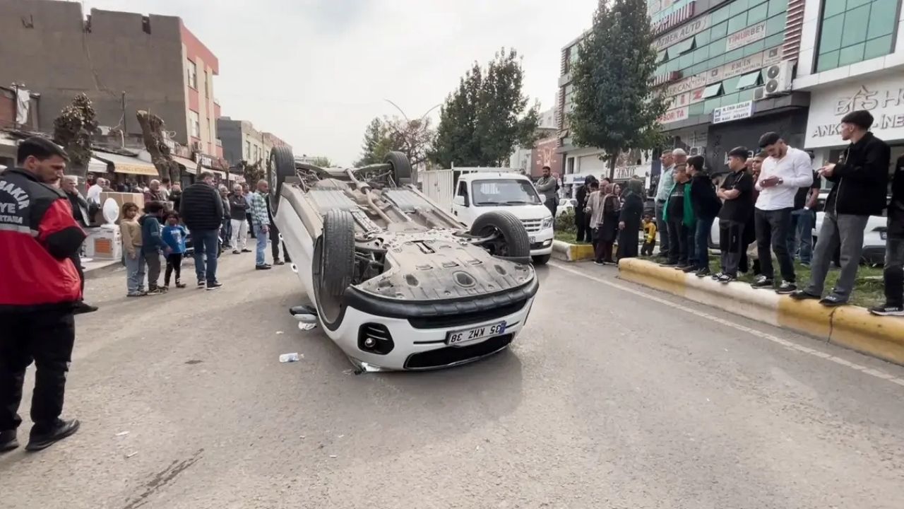 Diyarbakır’da Otomobil Takla Attı: 65 Yaşındaki Sürücü Yaralandı