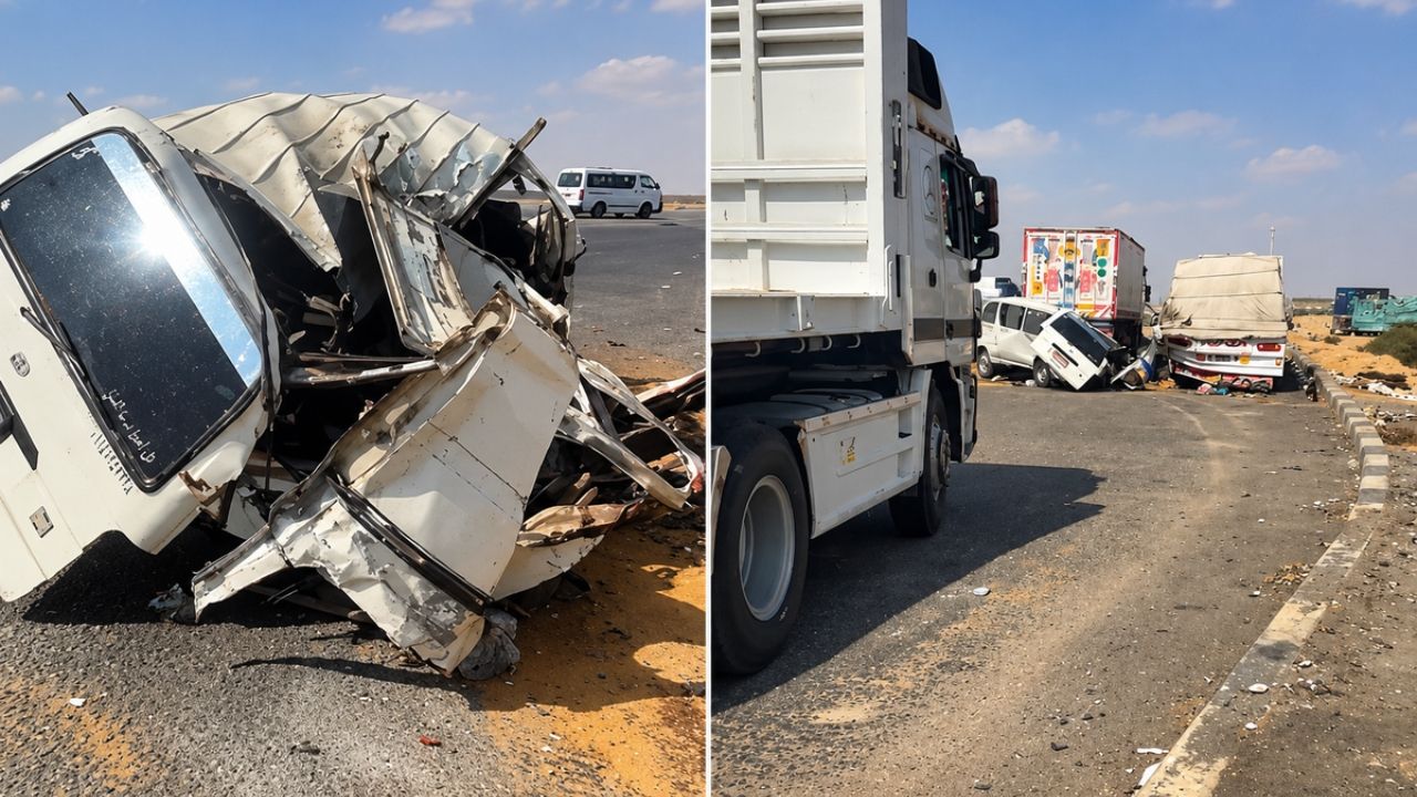 Mısır'da Minibüs İle Tır Çarpıştı: 10 Ölü, 24 Yaralı